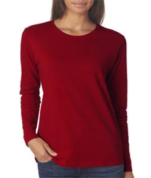 5400L Gildan Missy Fit Heavy Cotton Fit Long-Sleeve T-Shirt Garnet