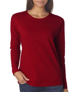 5400L Gildan Missy Fit Heavy Cotton Fit Long-Sleeve T-Shirt Garnet