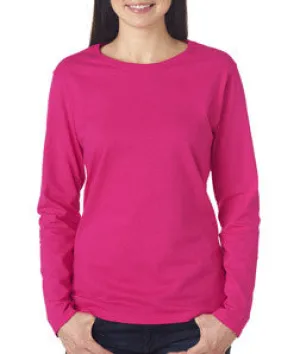 5400L Gildan Missy Fit Heavy Cotton Fit Long-Sleeve T-Shirt Heliconia