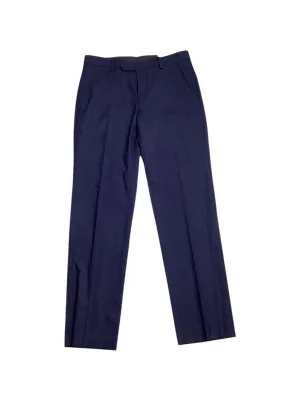 Alfani Mens Slim fit Dress Pants 30 / 30 Blue Solid Stretch