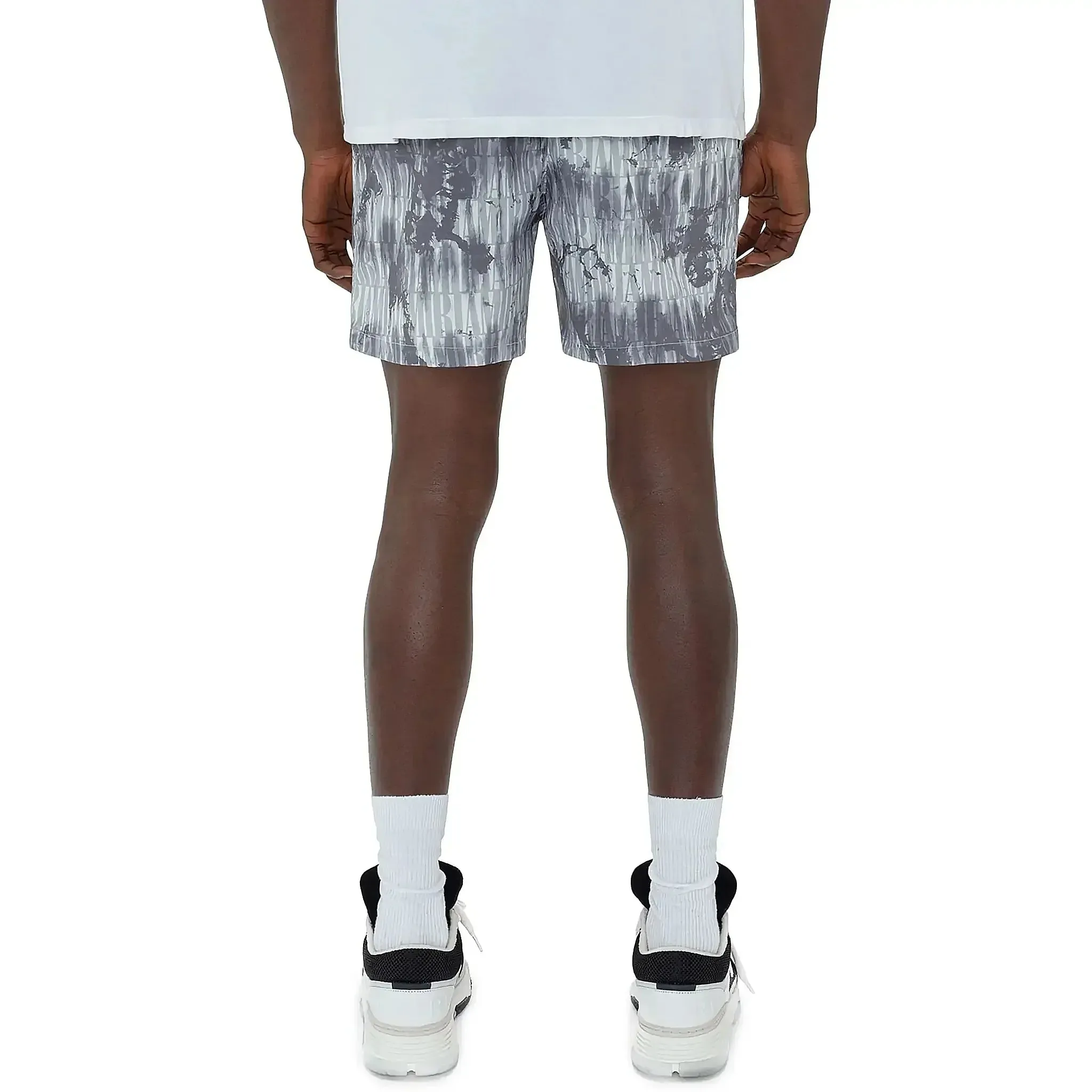 Amiri Tie Dye Grey Swim Shorts