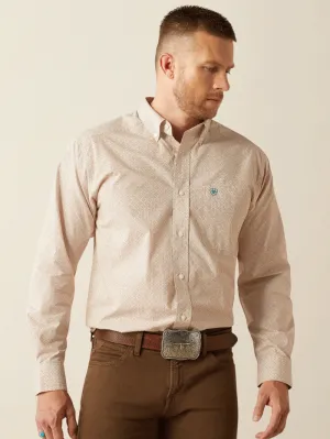 Ariat 10054699 Mens Johnny Classic Fit Shirt Tan