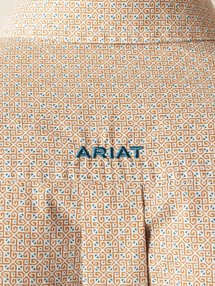 Ariat 10054699 Mens Johnny Classic Fit Shirt Tan