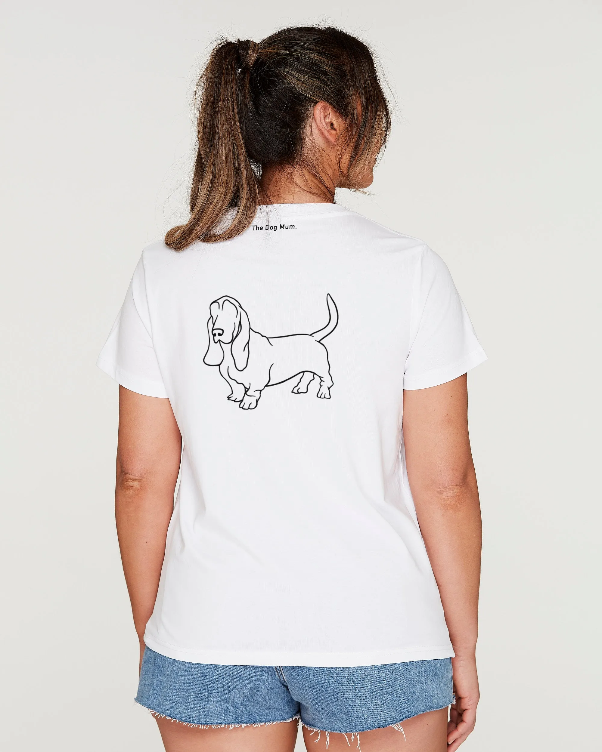 Basset Hound Mum Illustration: Classic T-Shirt