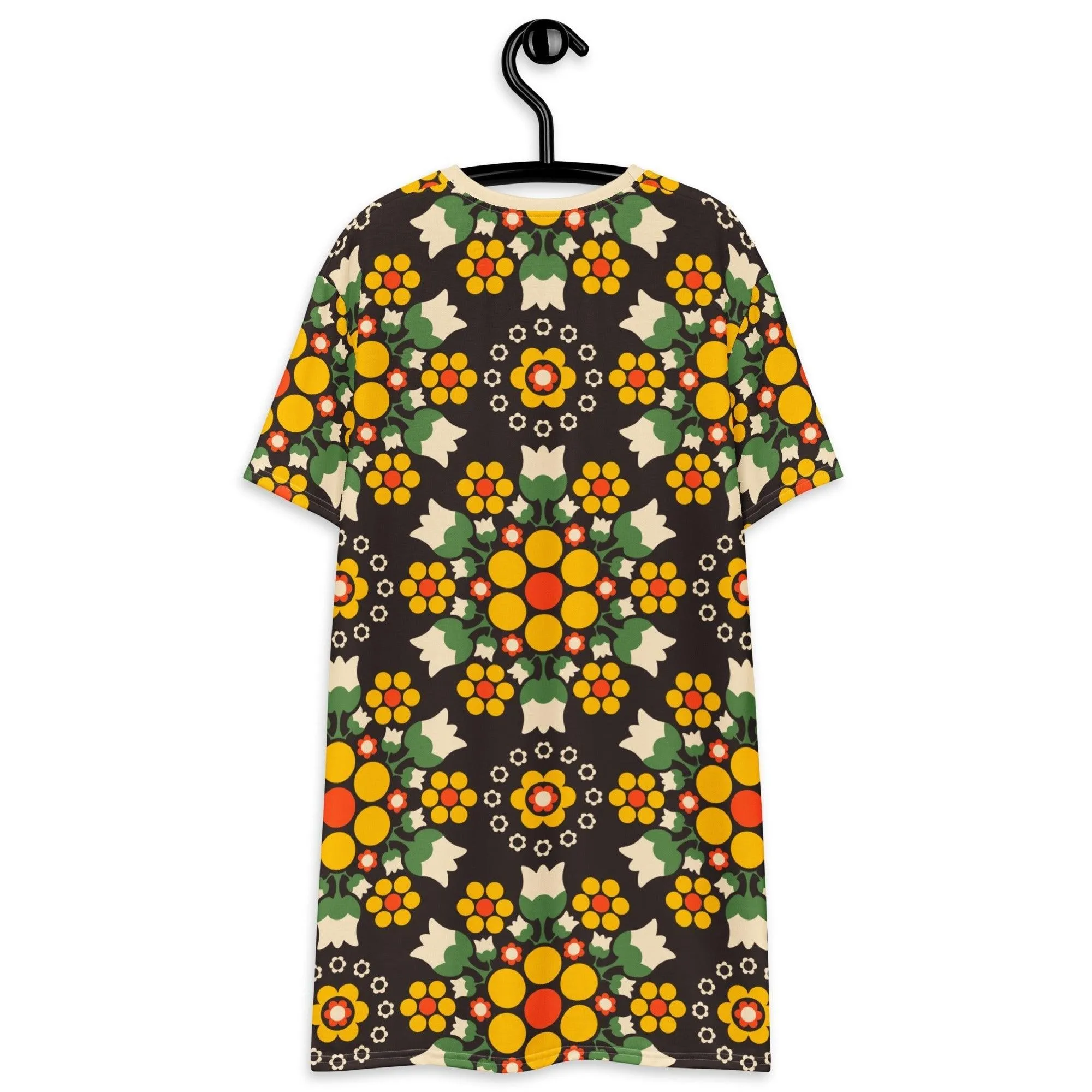 BERRY DANCE yellow brown - T-shirt dress
