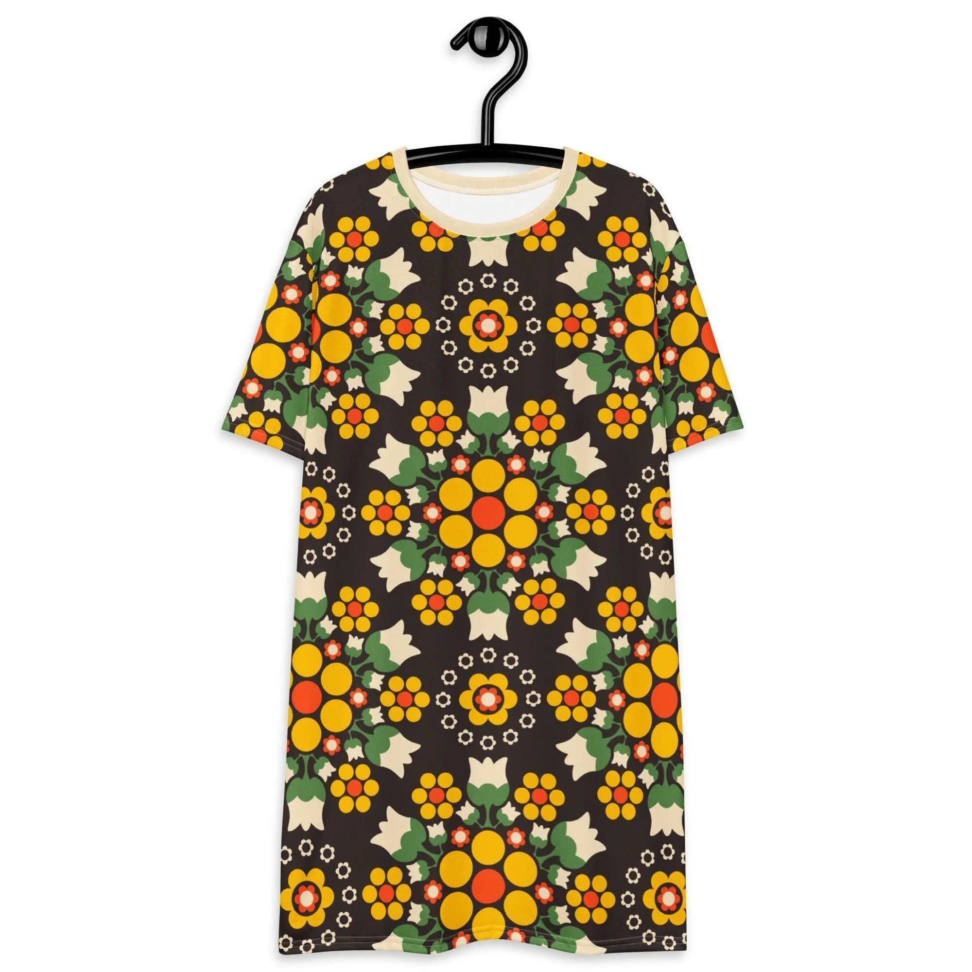 BERRY DANCE yellow brown - T-shirt dress