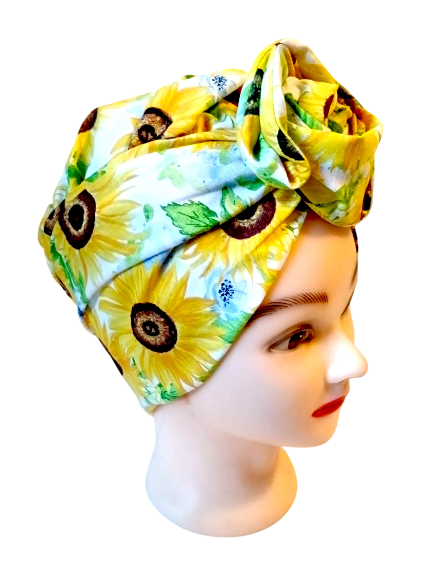 BETTY BOO WIRED TURBAN WRAP | Sunflowers