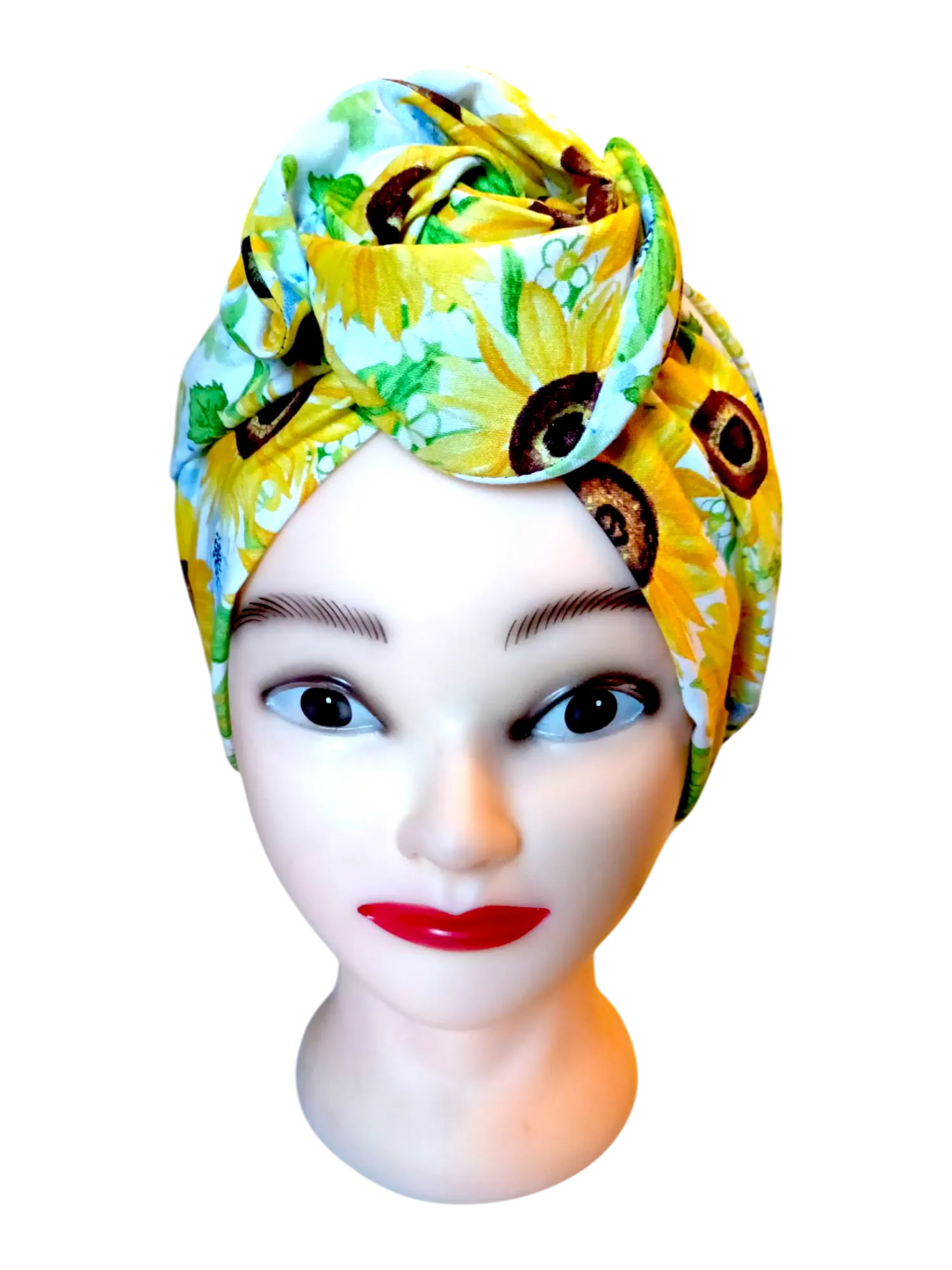 BETTY BOO WIRED TURBAN WRAP | Sunflowers