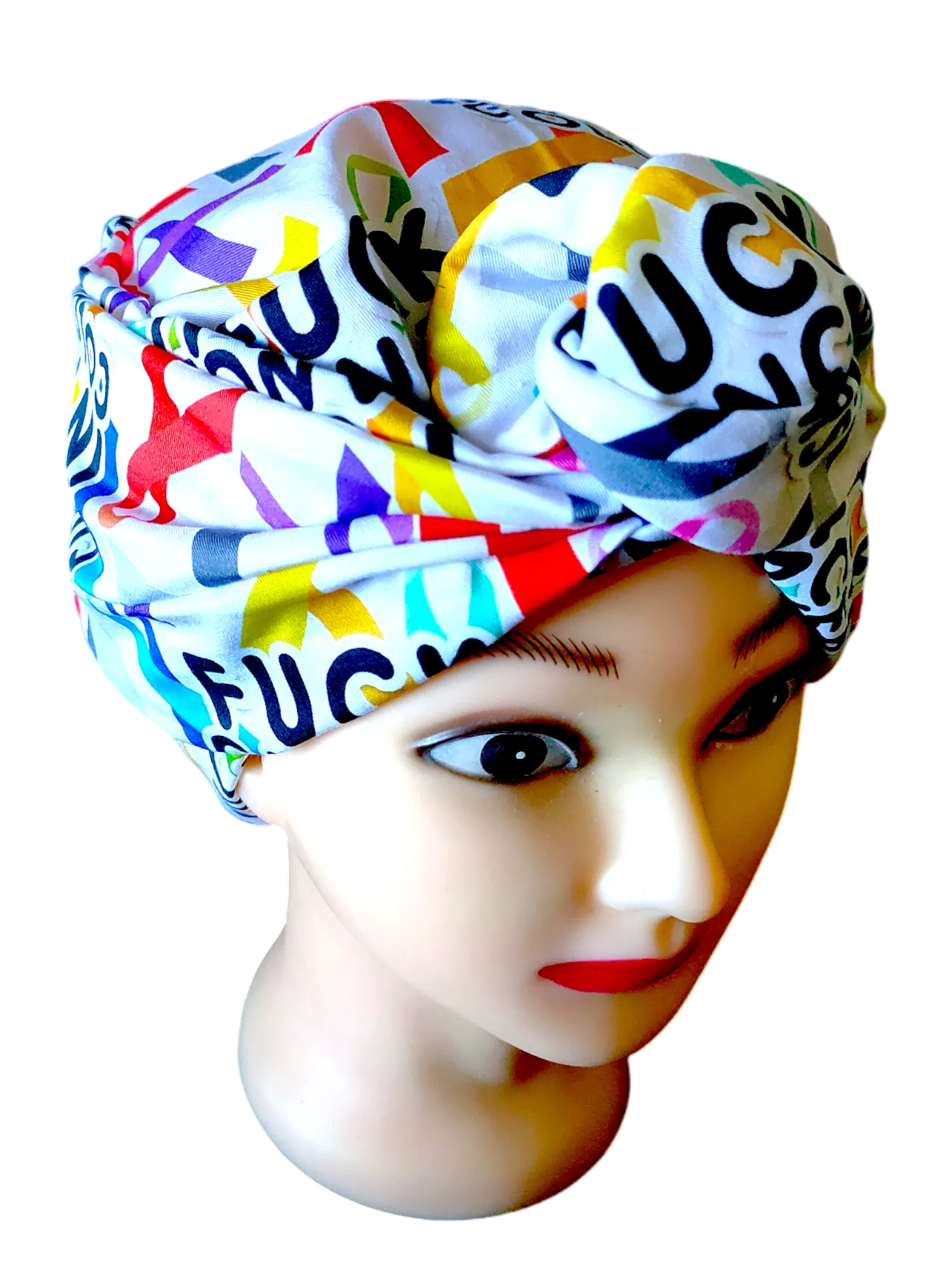 BETTY BOO WIRED TURBAN WRAP | Swear | F*ck Cancer in All Colours