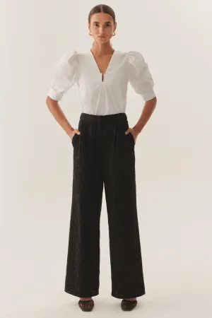 Black Versatile Luxe Trousers