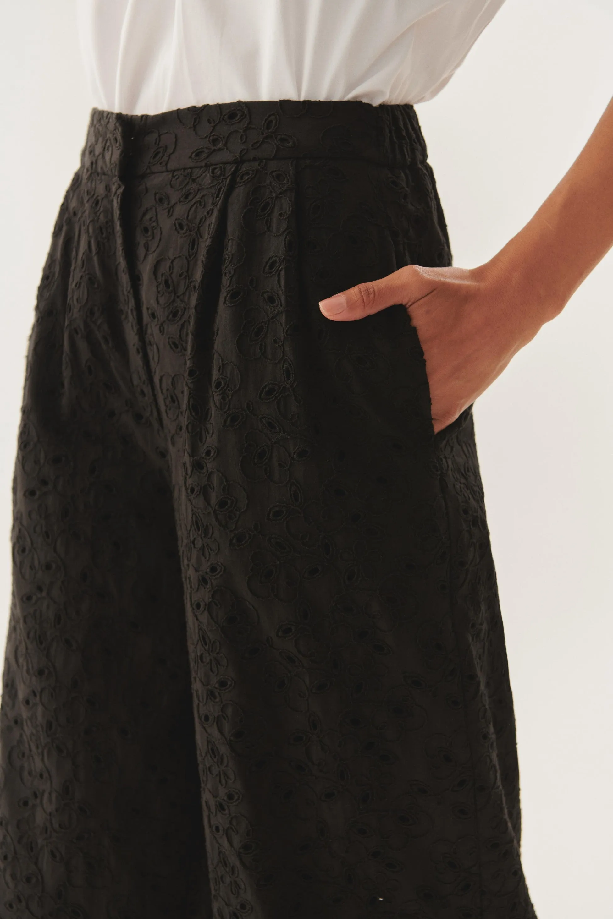 Black Versatile Luxe Trousers