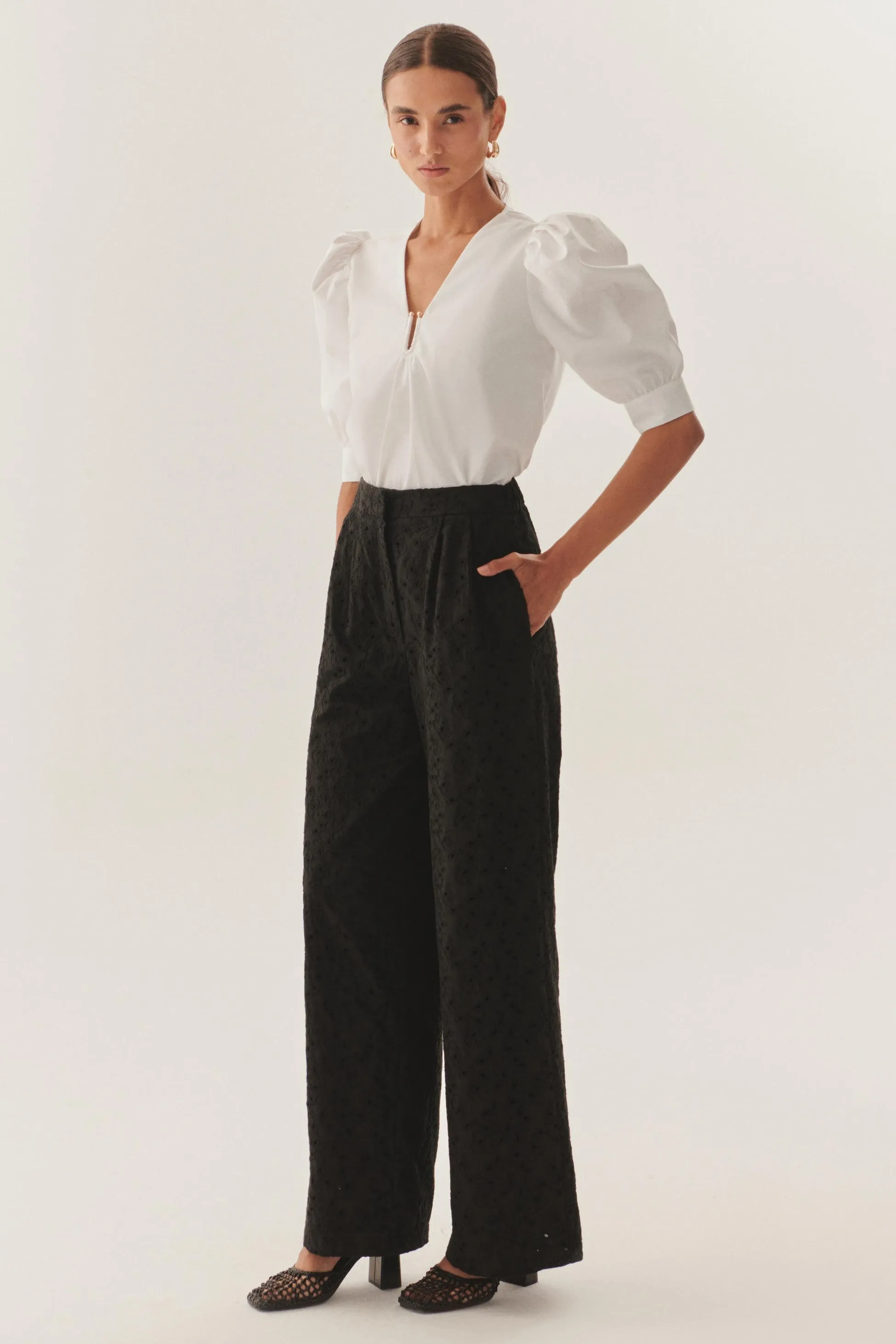 Black Versatile Luxe Trousers