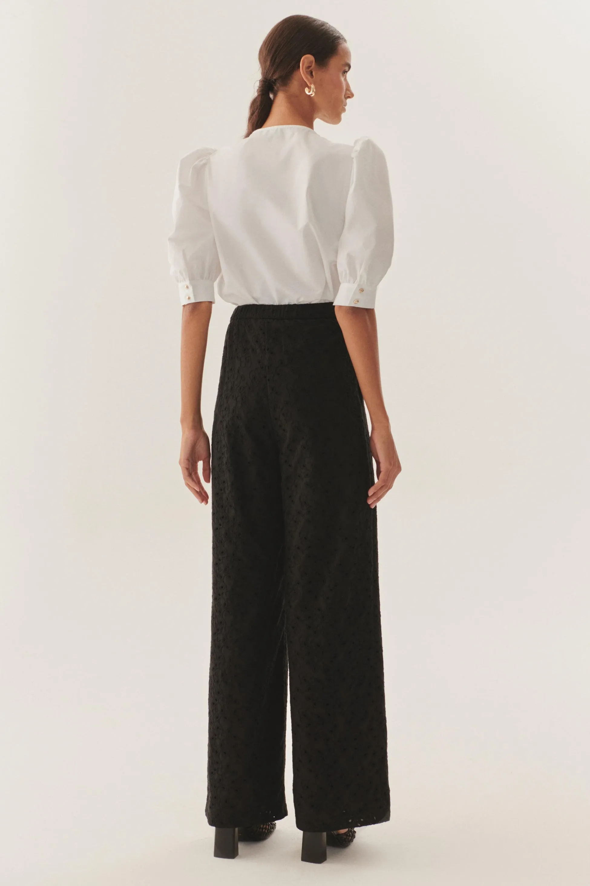 Black Versatile Luxe Trousers