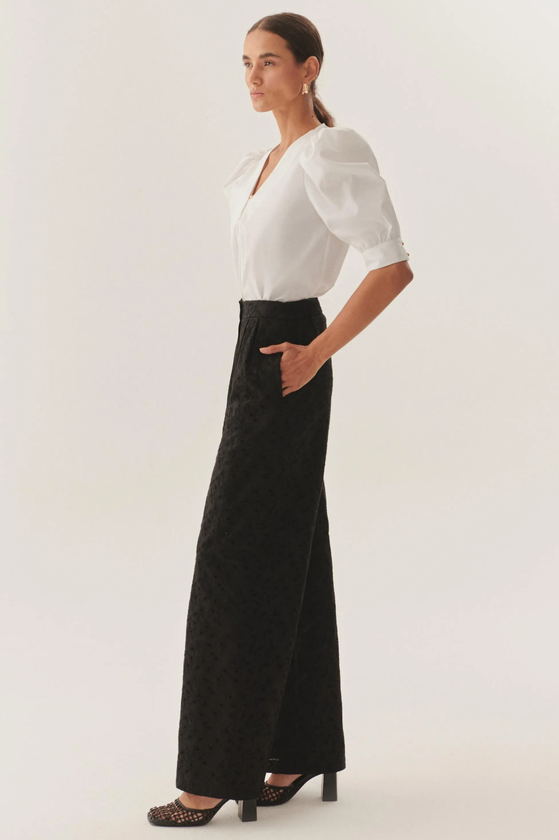 Black Versatile Luxe Trousers