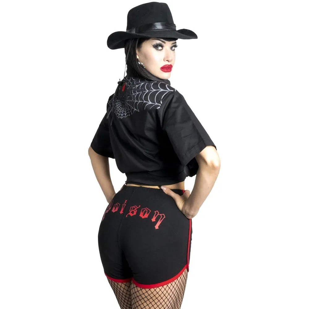 Black Widow Poison Womens Booty Shorts