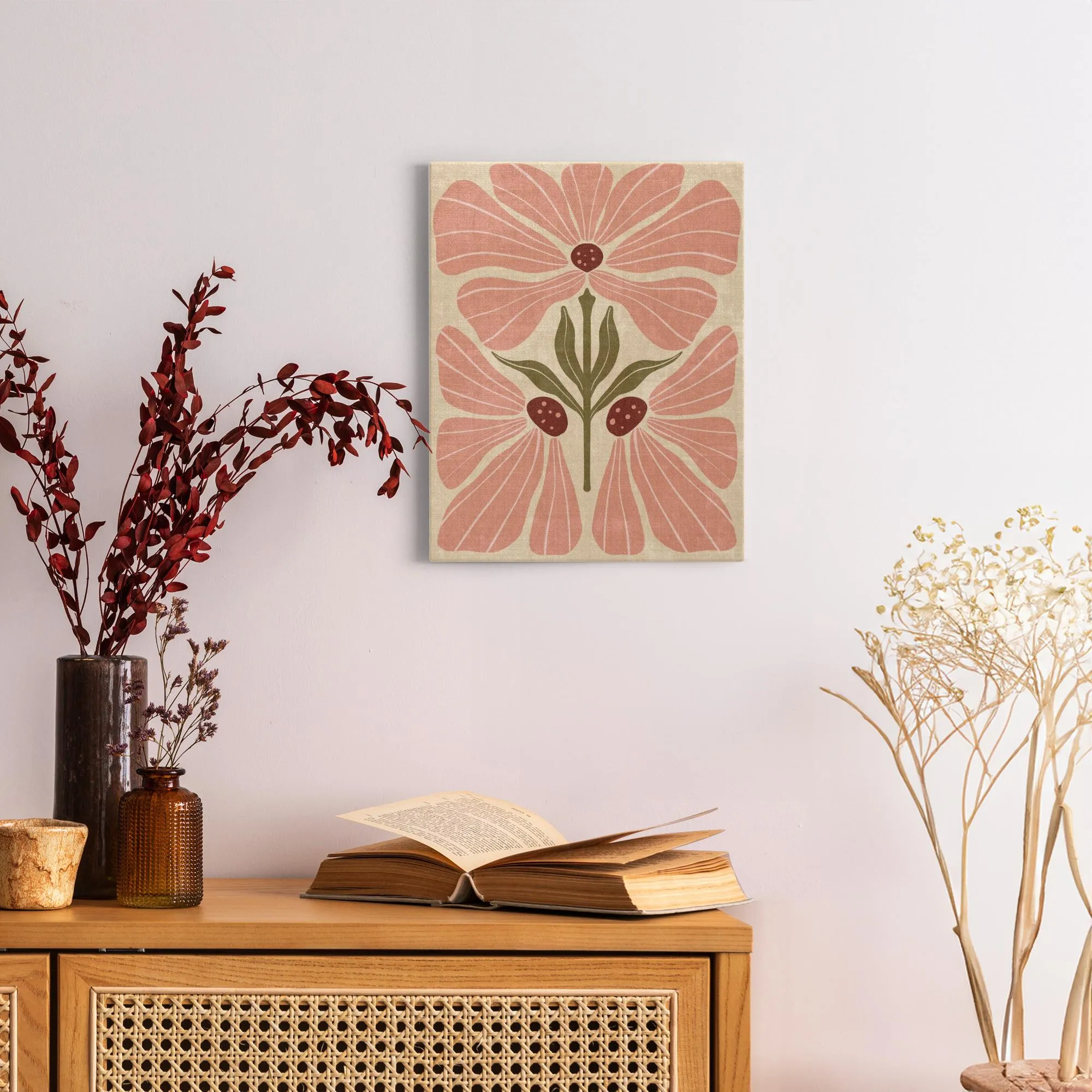 BOHO Flowers Style 11 - Canvas Wraps