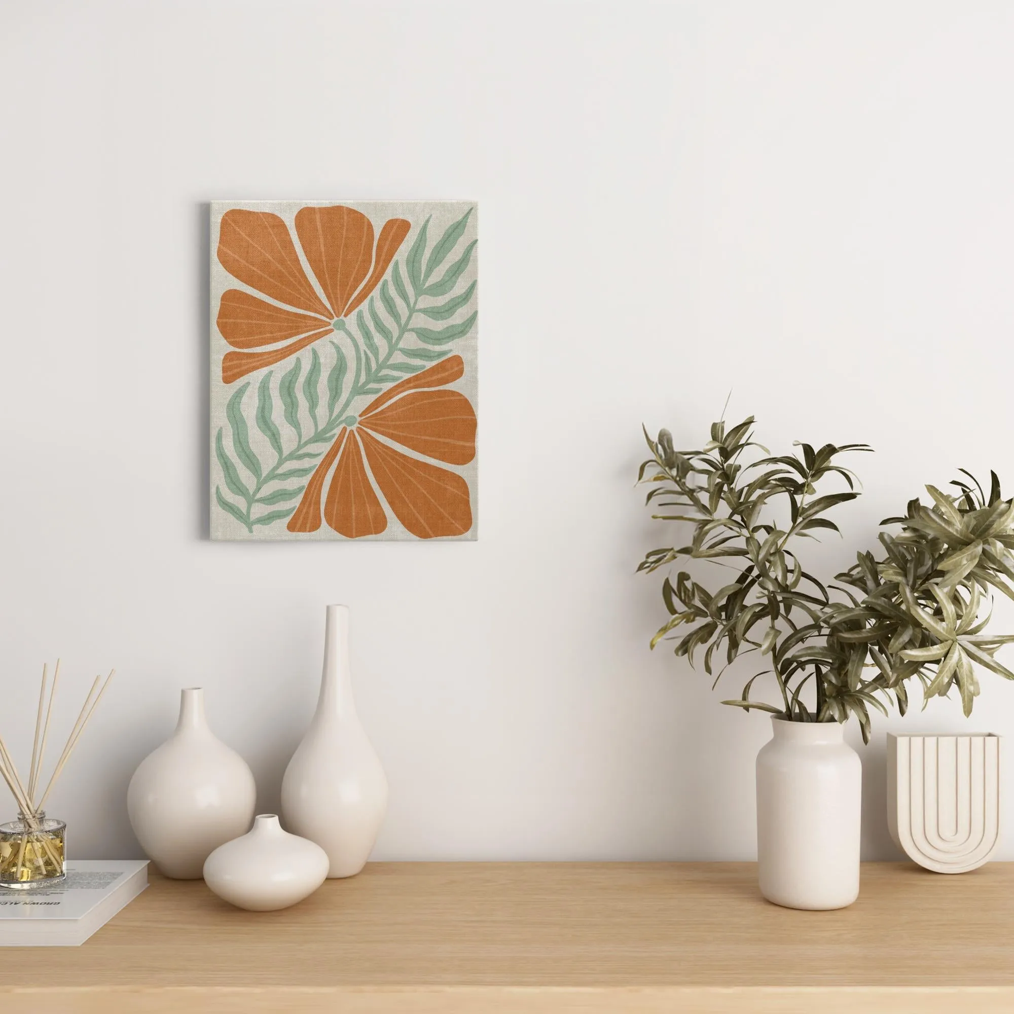 BOHO Flowers Style 12 - Canvas Wraps