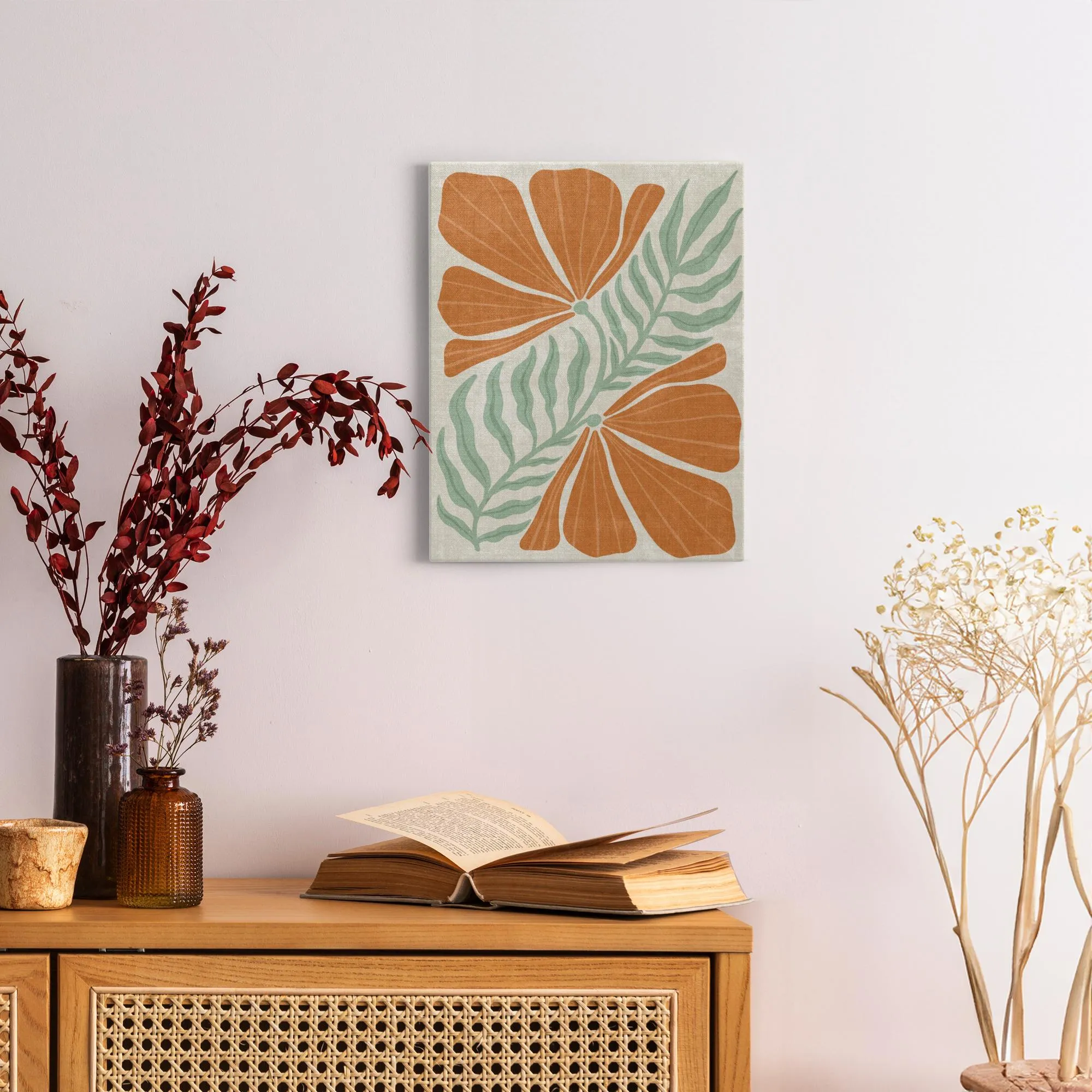 BOHO Flowers Style 12 - Canvas Wraps