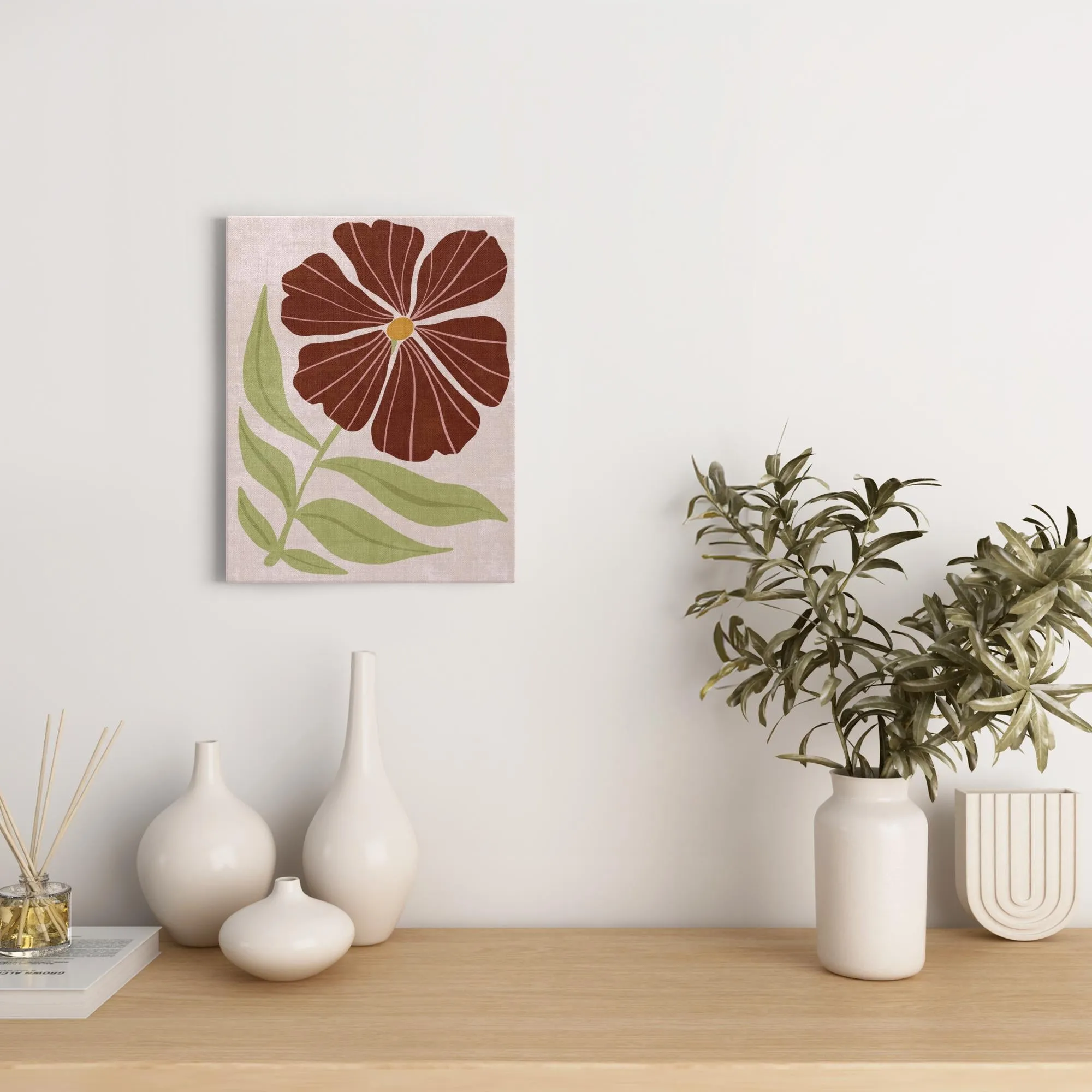 BOHO Flowers Style 14 - Canvas Wraps