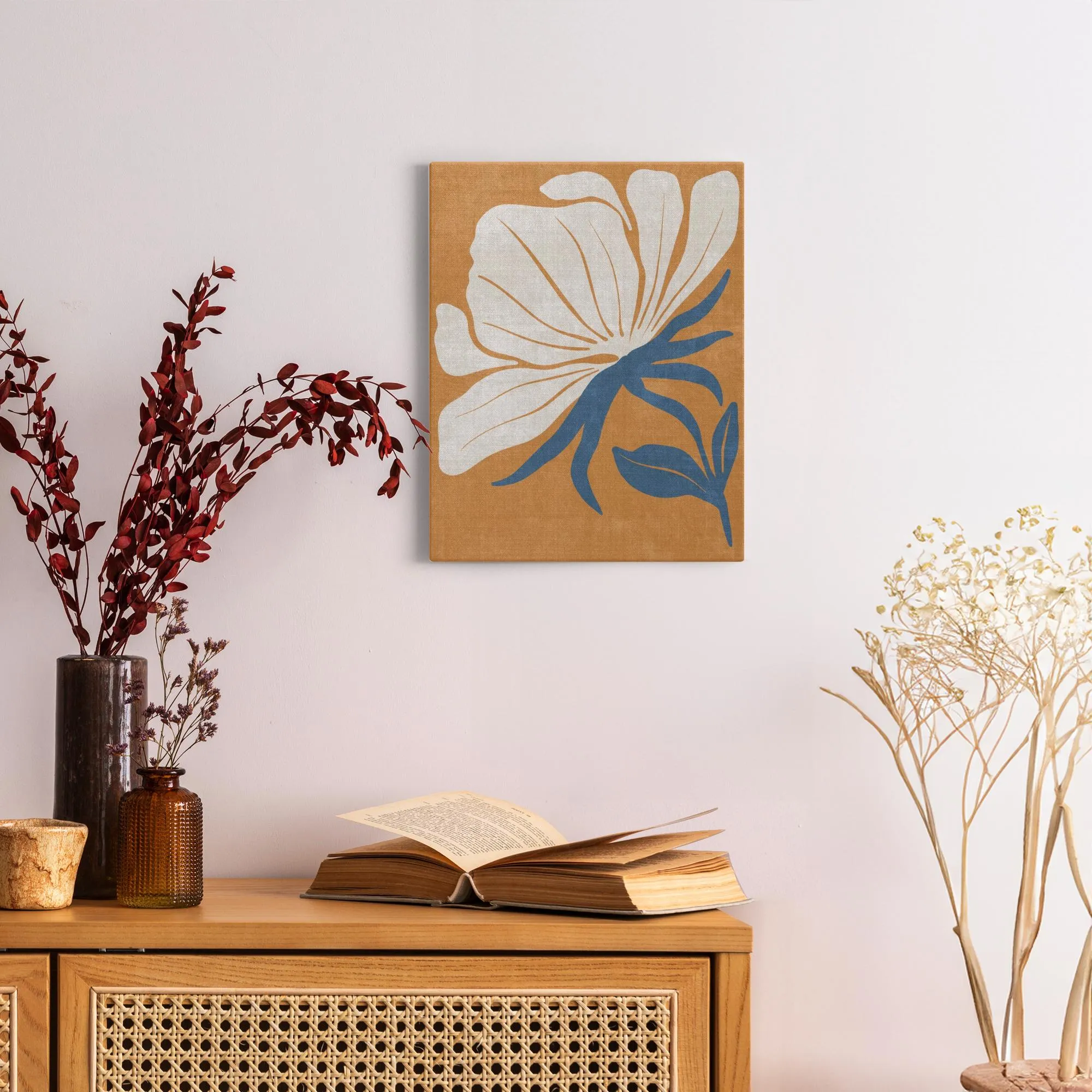BOHO Flowers Style 15 - Canvas Wraps