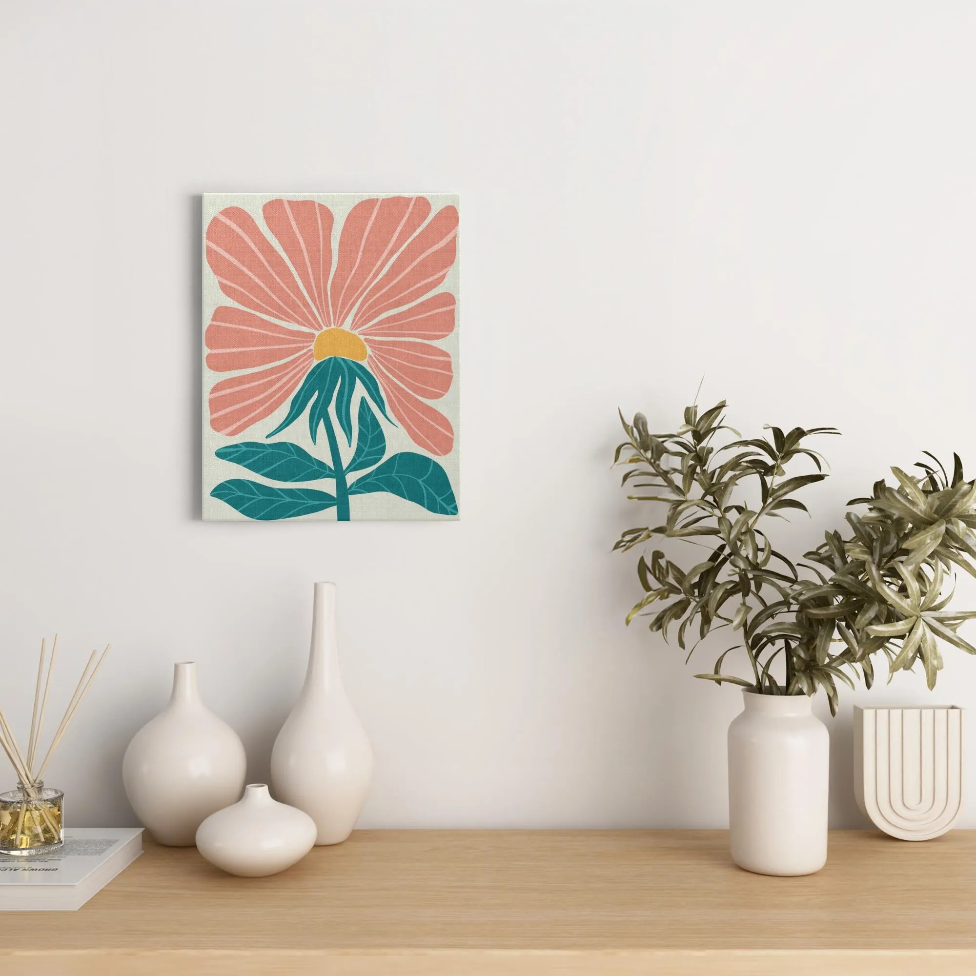 BOHO Flowers Style 3 - Canvas Wraps
