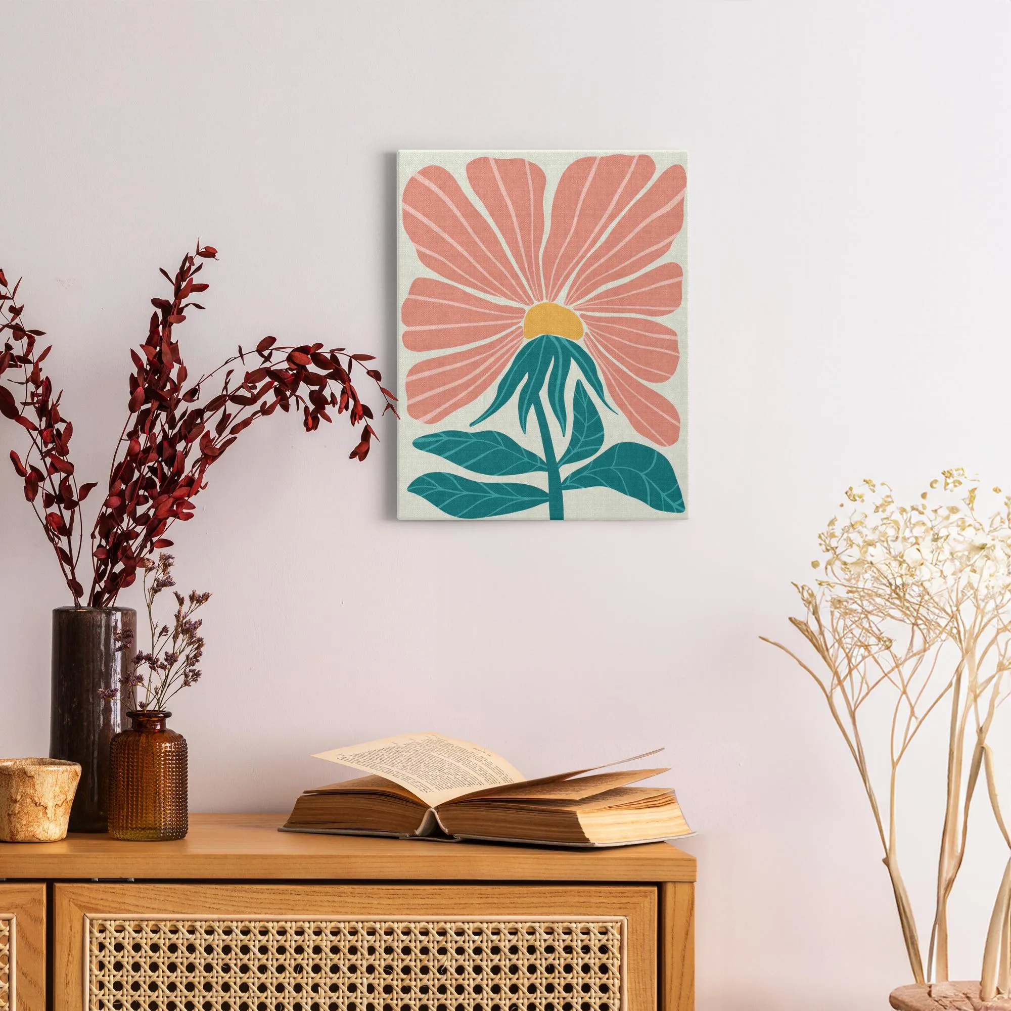 BOHO Flowers Style 3 - Canvas Wraps