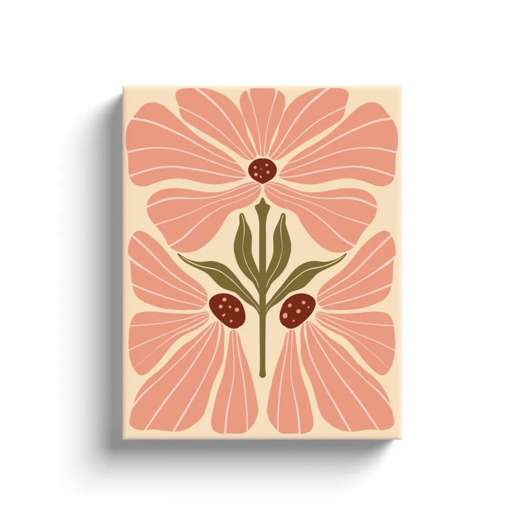 BOHO Flowers Style 4 - Canvas Wraps