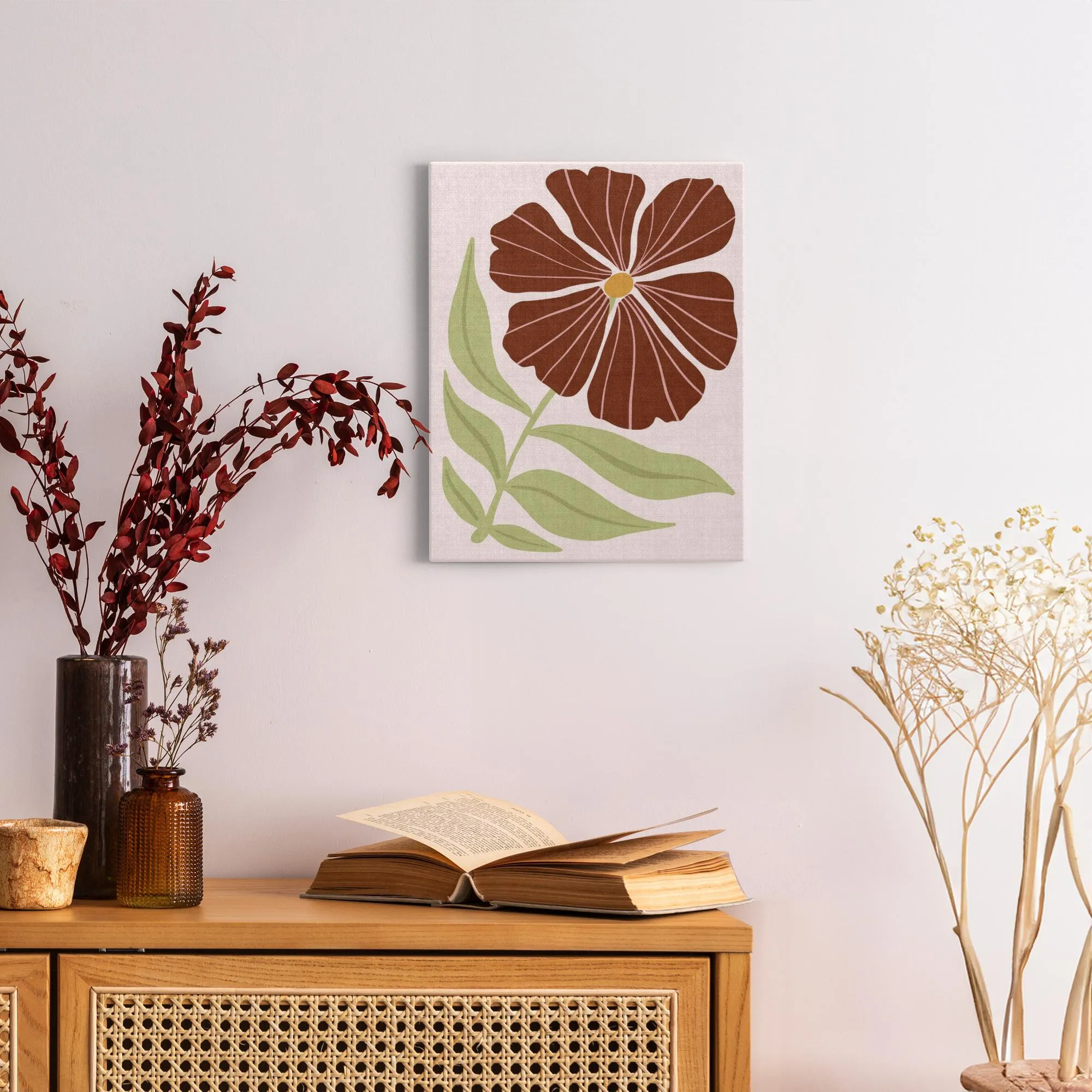 BOHO Flowers Style 6 - Canvas Wraps