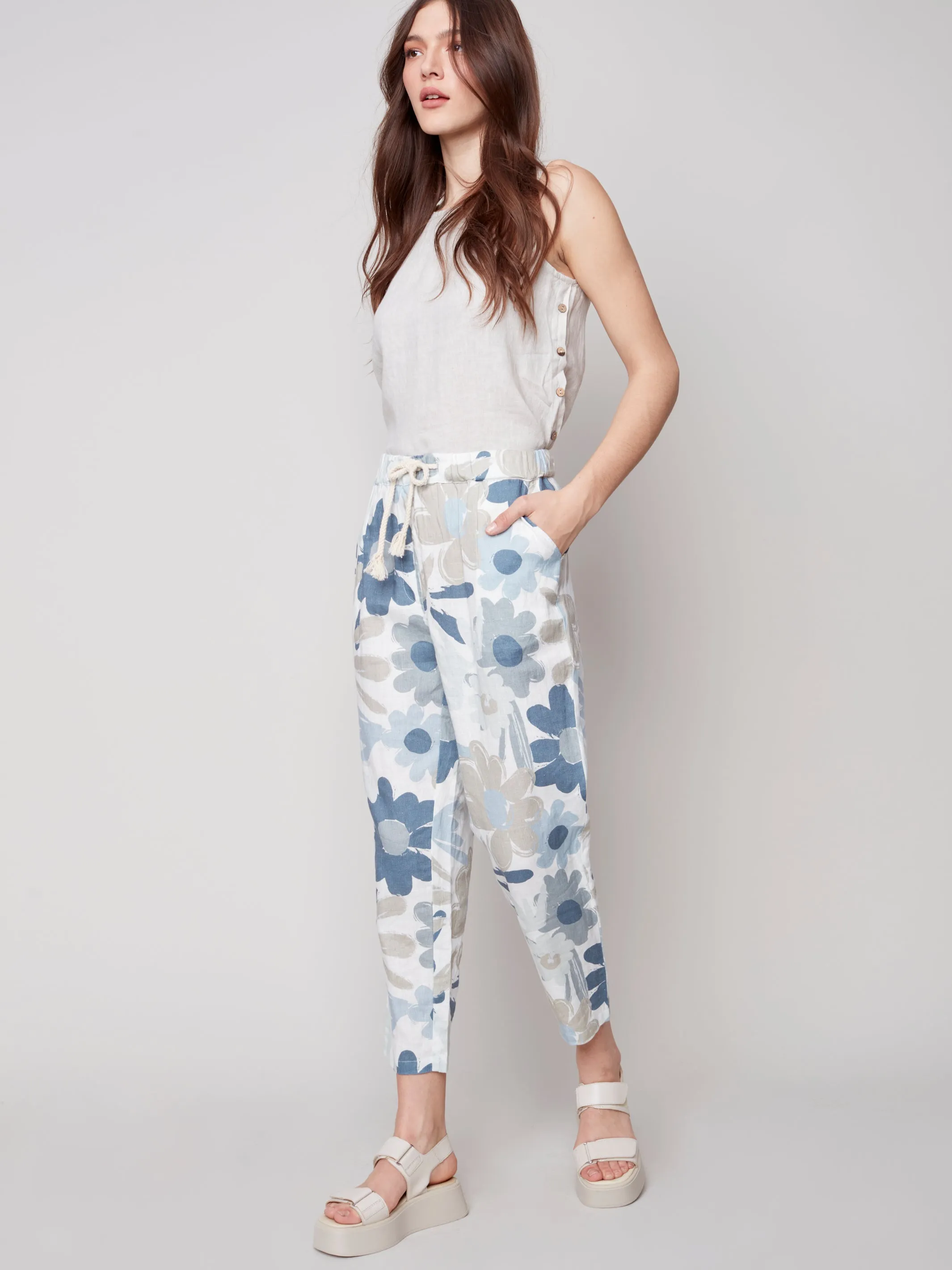 Charlie B Spring/Summer 2023- C5382 -032B-Pants -Basil