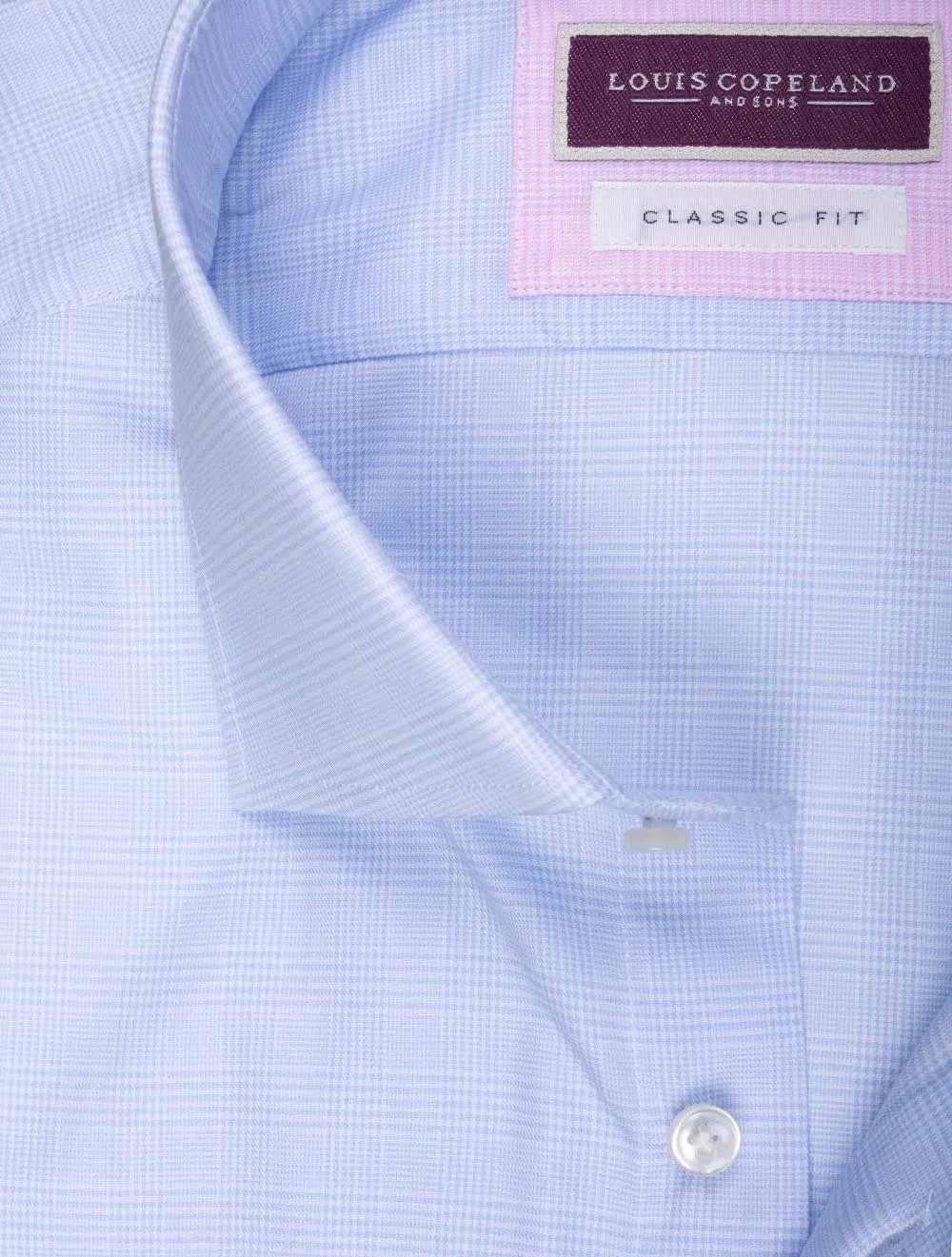Classic Fit Plaid Check Shirt Blue