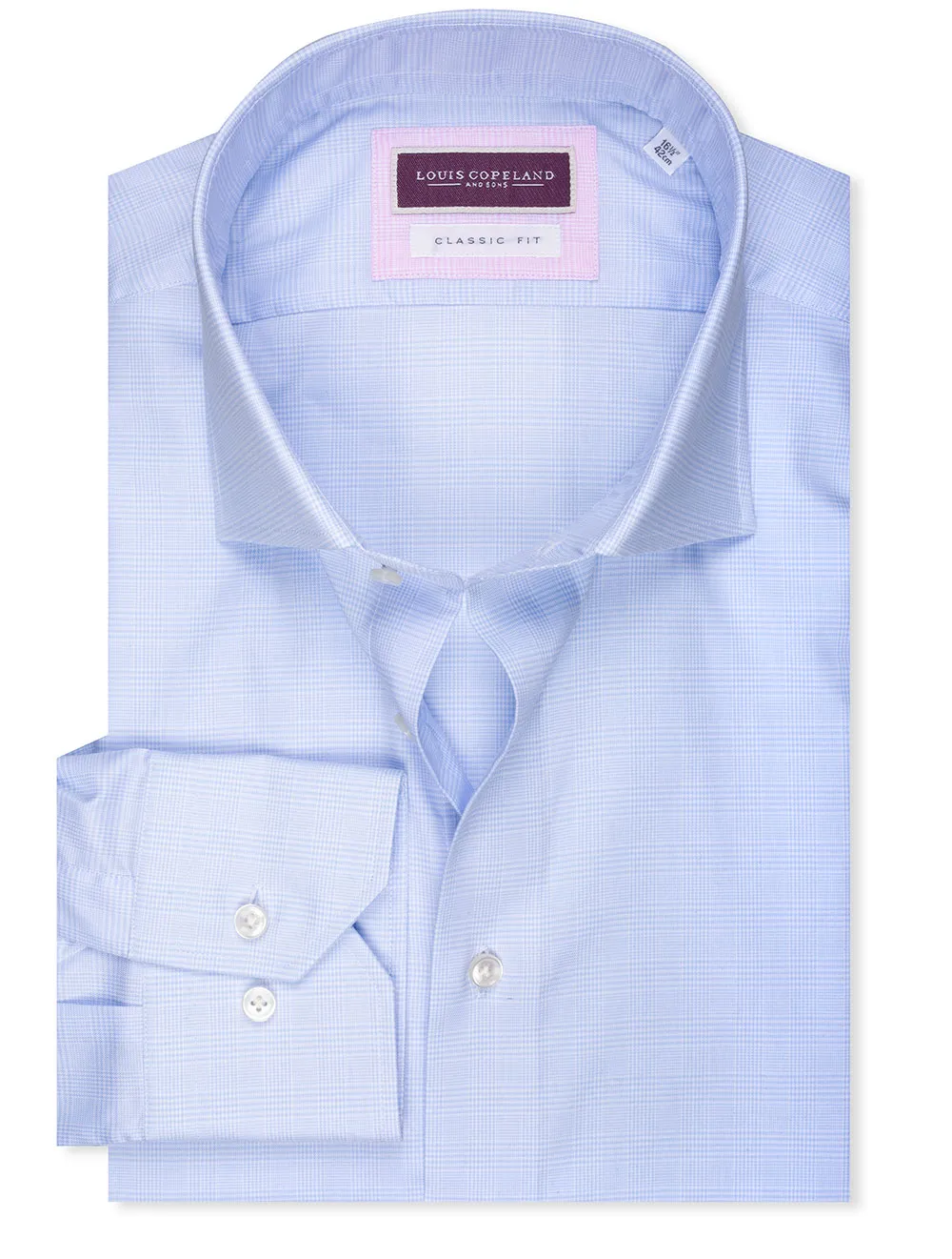 Classic Fit Plaid Check Shirt Blue