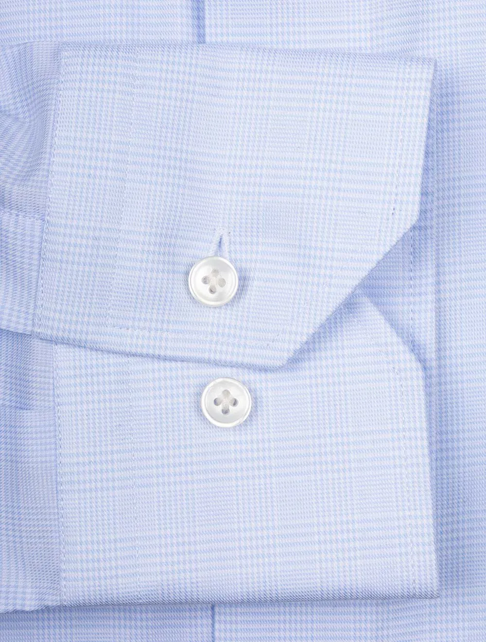 Classic Fit Plaid Check Shirt Blue