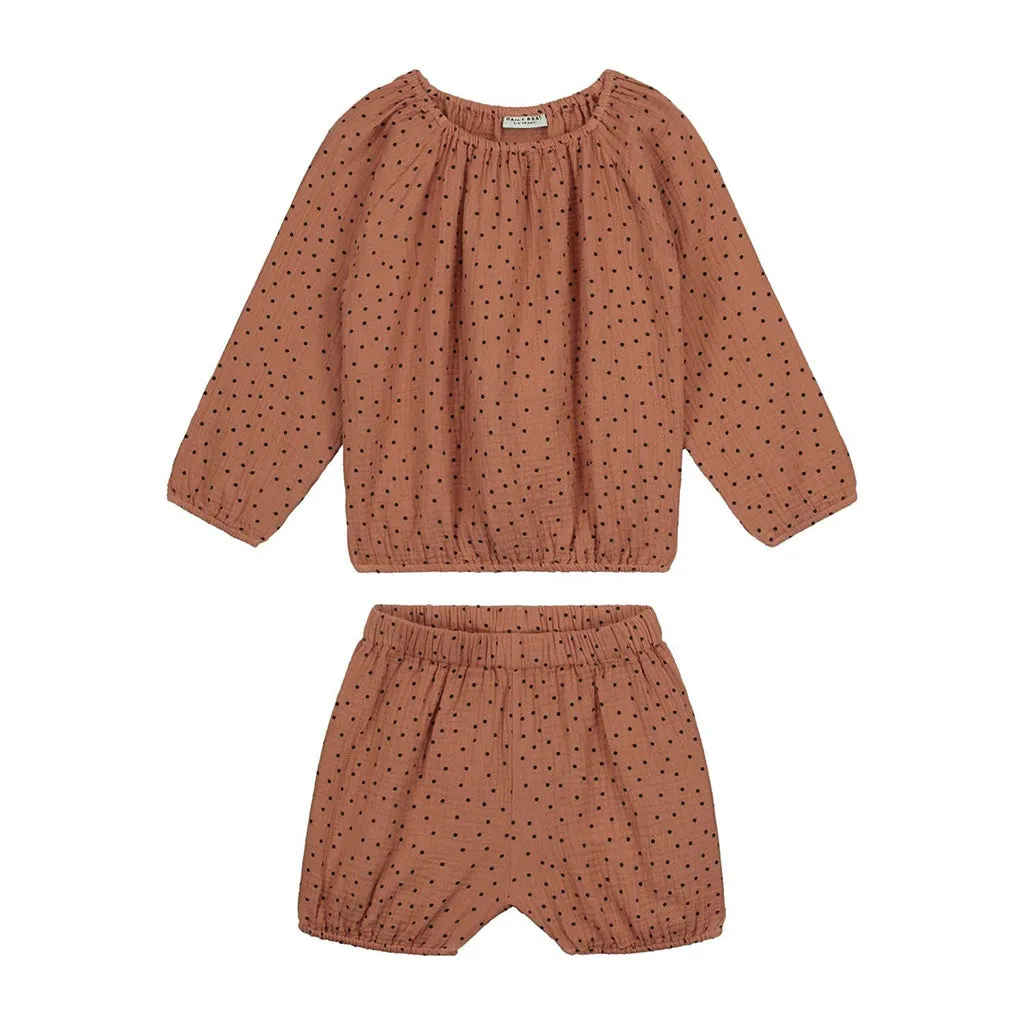 Comfy Set Polka Summer Cinnamon