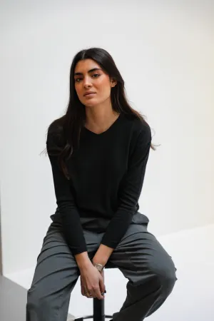 Cozy Long Trendy Black