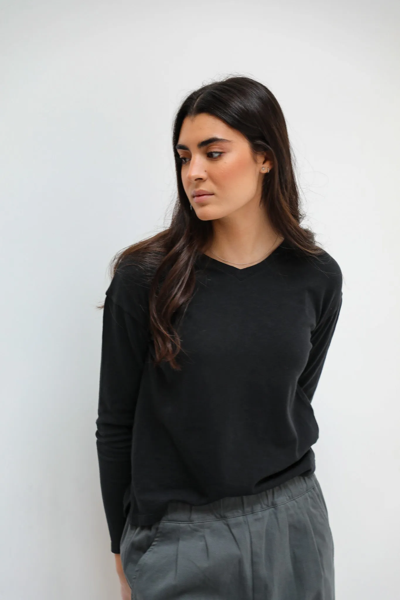 Cozy Long Trendy Black