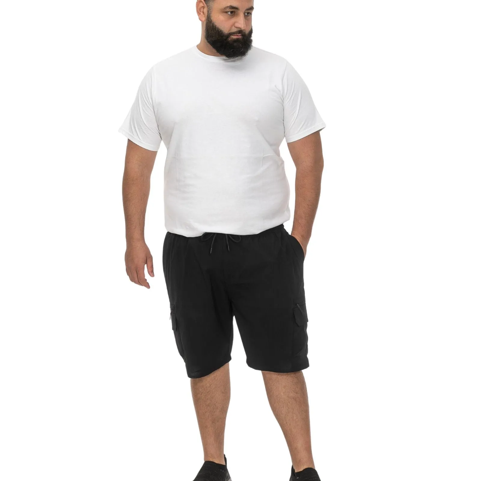 D555 Mens Oakham Big & Tall Elasticated Chino Shorts