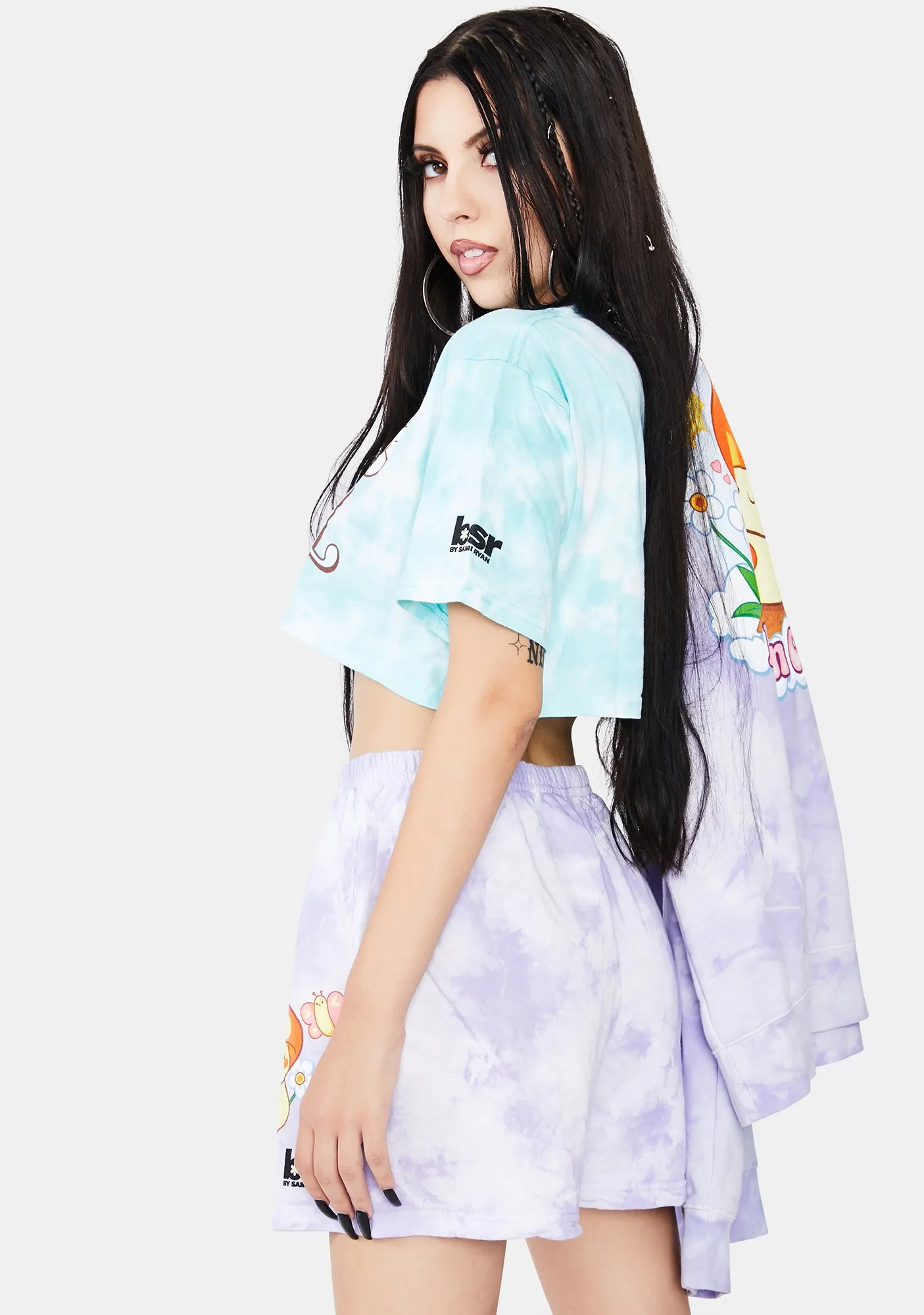 Feelin Good Tie Dye Sweat Shorts
