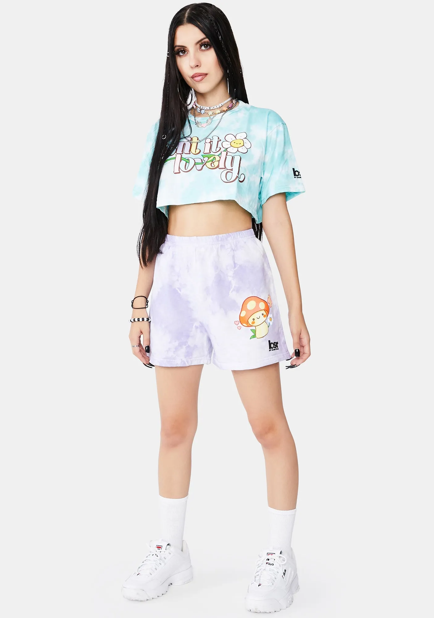 Feelin Good Tie Dye Sweat Shorts
