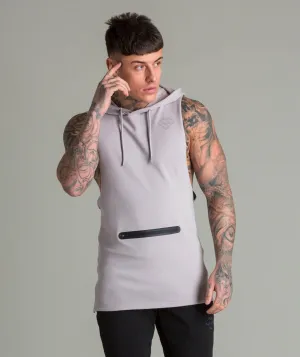 Flow Cut Off Hoodie (Stone)