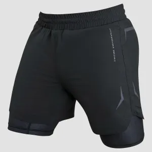 Fumetsu Ghost MK2 Dual Layer Fight Shorts Black