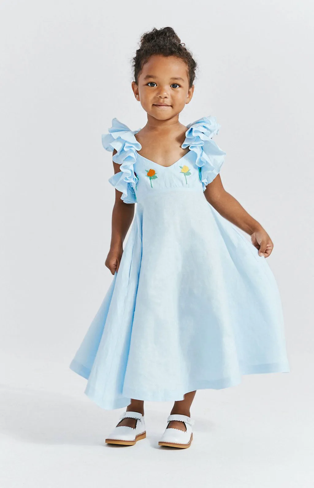 GIRL'S DEMRE DRESS SOMETHING NAVY by Fanm Mon
