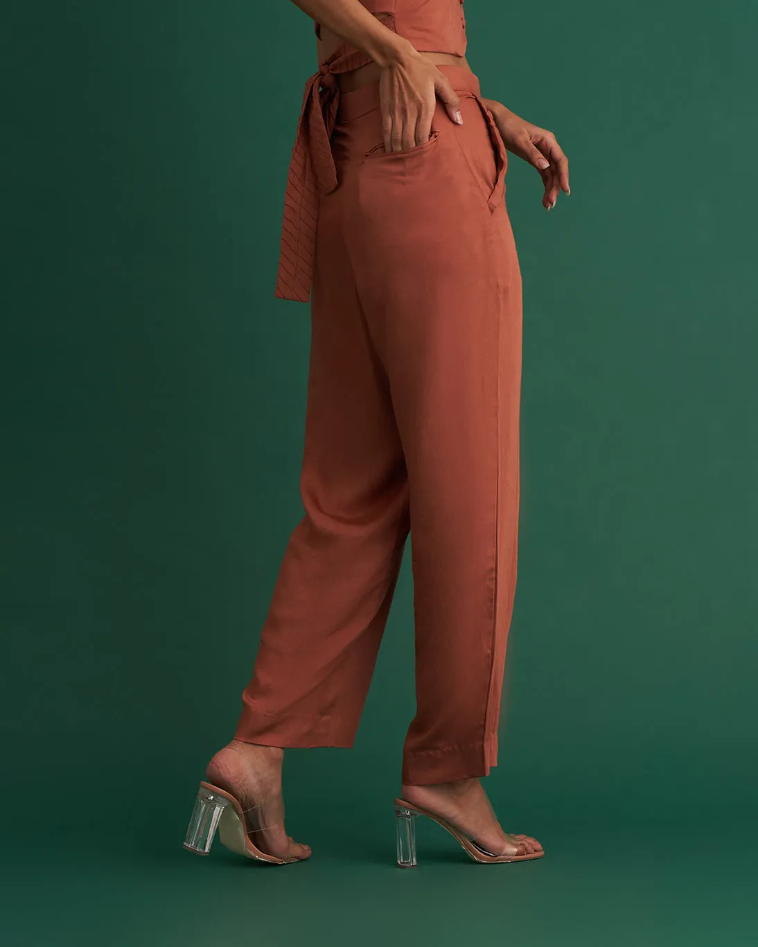Heather Pants Argan Brown
