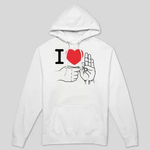 I HEART HUMPING MEN'S HOODIE