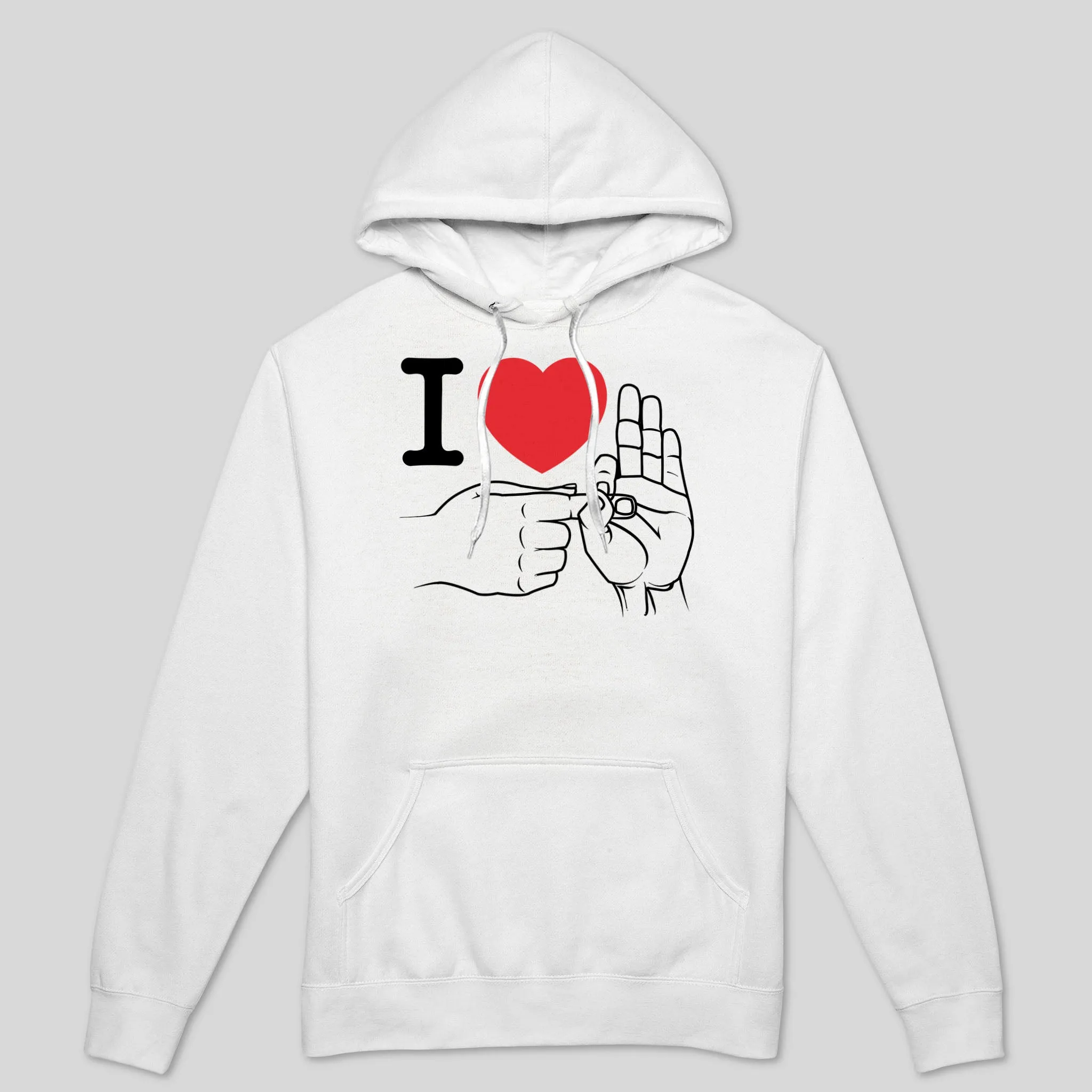 I HEART HUMPING MEN'S HOODIE