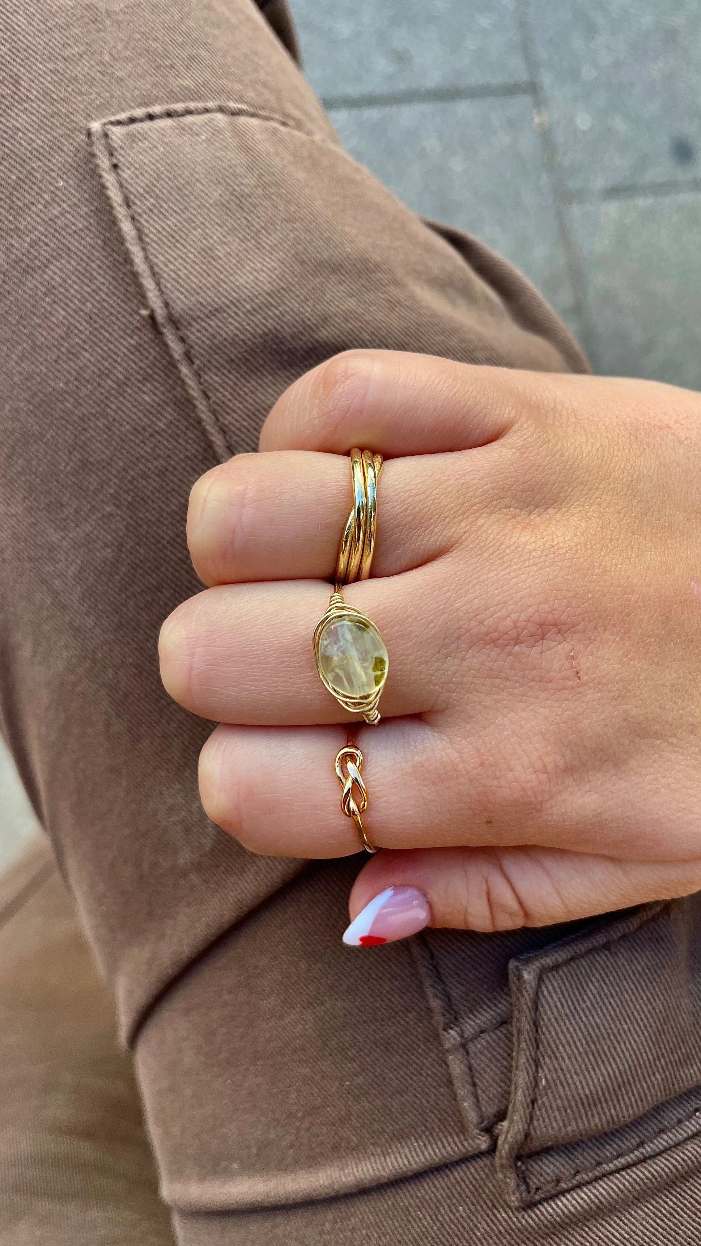Infinity Wrapped Knuckle Ring