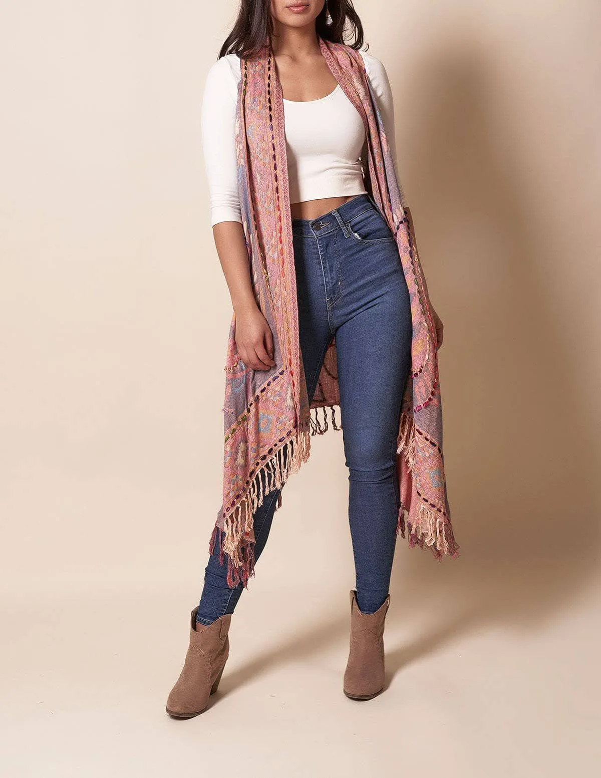 Jaipur Wrap - Dusty Rose