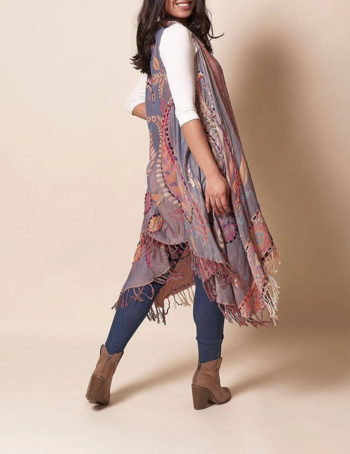 Jaipur Wrap - Dusty Rose