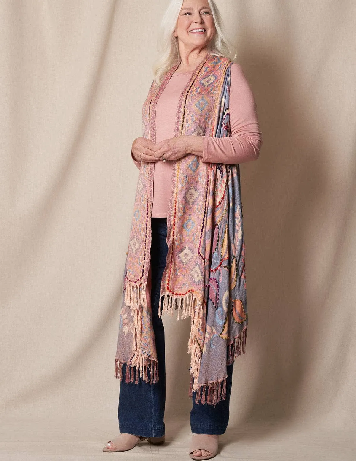 Jaipur Wrap - Dusty Rose