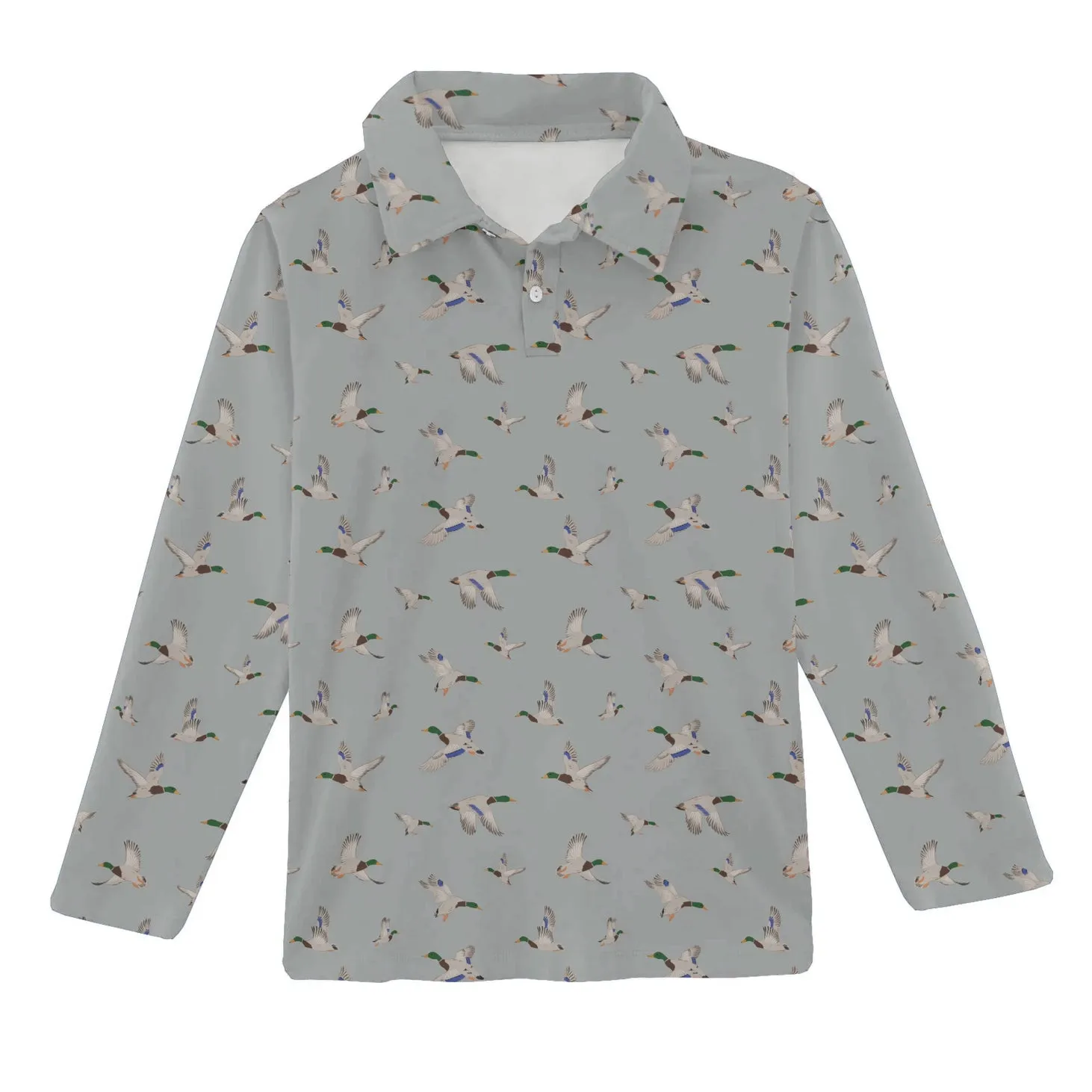 Kids Long Sleeve Polo Shirt