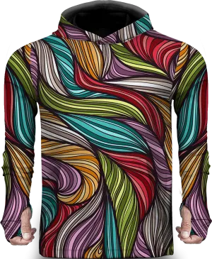 LEAF COLORFUL LIGHTWEIGHT SUN HOODIE